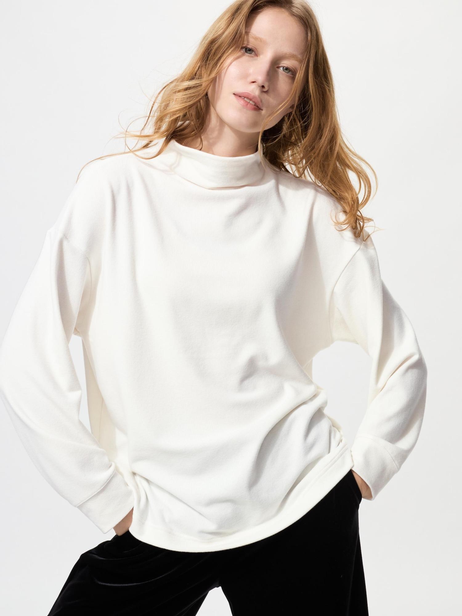 

Uniqlo SofT KniT Флис с высоким воротником 01 OFF WHITE/XS