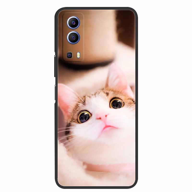 

For vivo Y72 5G Case V2041 6.58 Soft TPU Silicone Shockproof Back Cover for vivo V2041 Phone Case Funda Coque Bag Shell Y 72 5G vivo Y72 5G