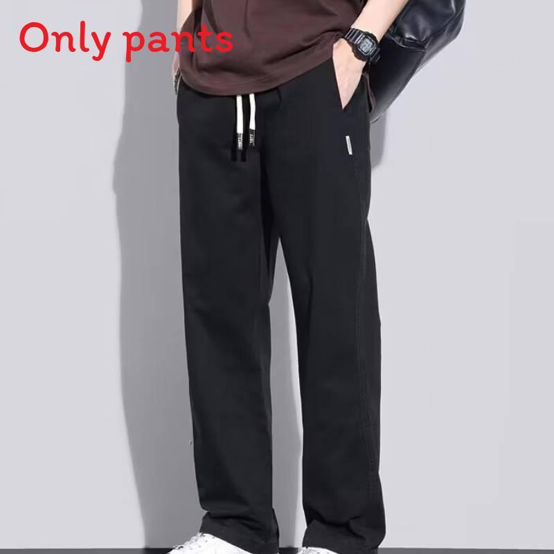 American Retro Mens Casual Pants With Polyester Fabric For Summer Daily Wear