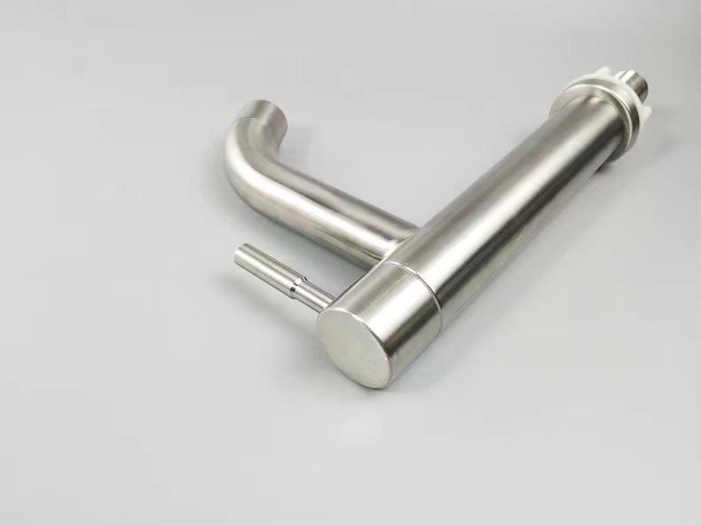 Extended Height Stainless Steel Bathroom Sink Faucet