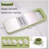 Stainless Steel Multifunctional Vegetable Cutter and Grater with Hand Protector