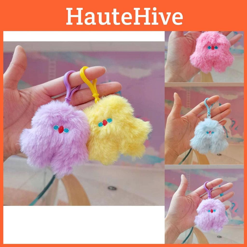 Adorable Plush Toy Keychain Cute Cartoon Animal Doll Colorful Soft Gift