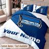 hertha bsc Printed Bedding Set Custom Name Text 1 Duvet Cover 2 Pillowcases For Bedroom