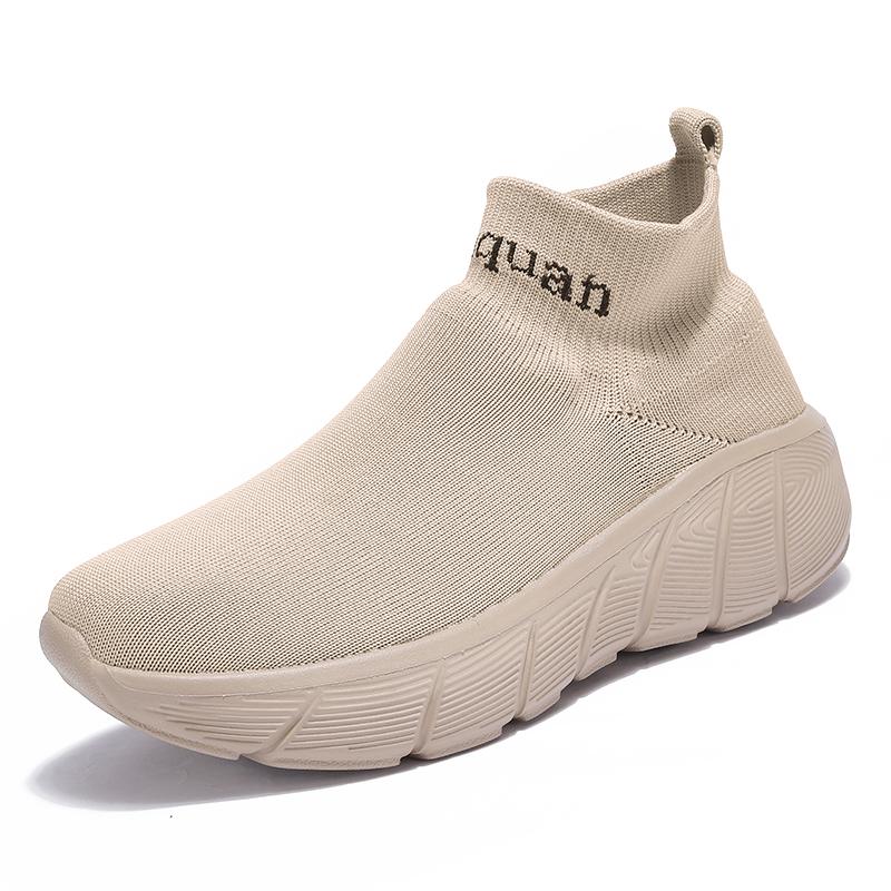 

Мужские кроссовки для бега, сетчатые, дышащие, повседневные, противоскользящие, модные, легкие, высокие, спортивные кроссовки для женщин 40 хаки