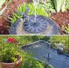 Outdoor Solar Bird Bath Fountain with Lights - Floating Garden Water Feature with Battery Storage