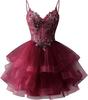 Suspender Dress Homecoming Dresses Short Banquet Evening Dress Dress European and American