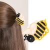 Honeybee Hair Claw Acrylic Claw Clip for Adult Kids Nonslip Hair Grip Daily Use Hair Clamp Ponytail Holder for Hairstyle