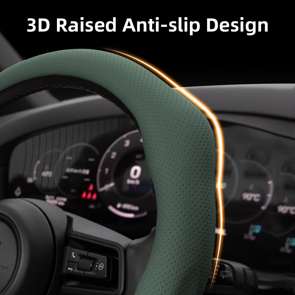 Suitable for Citroen Perforated Leather Steering Wheel Cover C3 C4 X Berlingo C5 Aircross Jumper SpaceTourer Ami X Red Black