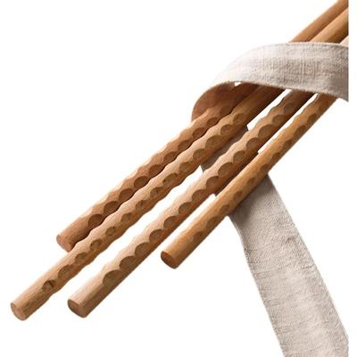 Extra Lange Houten Eetstokjes Gepolijst Beukenhout Materiaal Gefrituurd Eten Noodle Anti-slip Eetstokjes Keuken Kookgerei