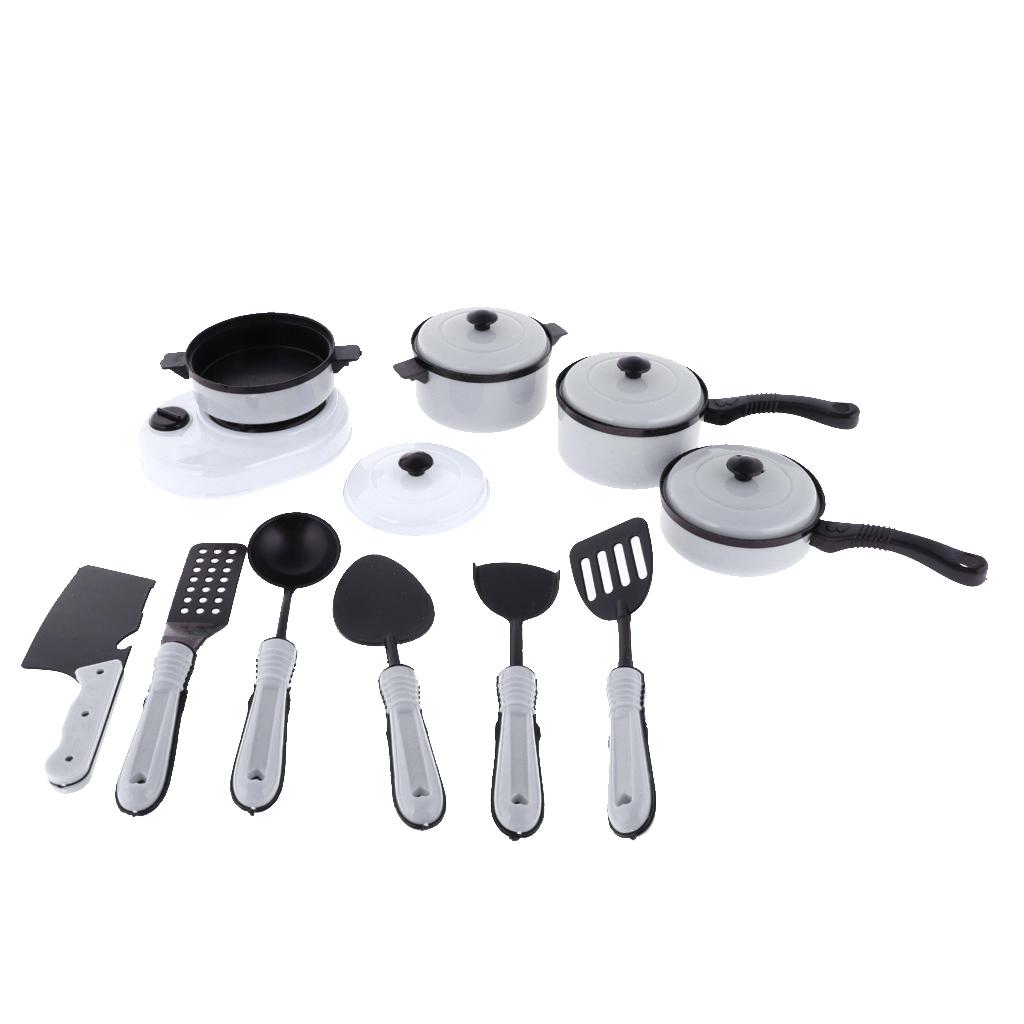 1 Sets Pots and Pans Kitchen Cookware Set for Children Play House Toys Simulation Utensils