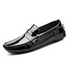 Fashion White Dress Shoes Mens Fashion Patent Leather Shoes for Men  Black Mens Glossy Loafers Shoes Luxury Office 2025 Chaussure Homme