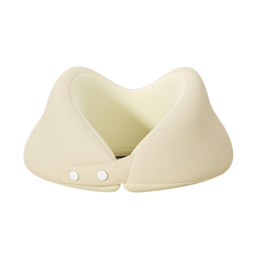 Slow Rebound U-Shaped Neck Pillow Machine-Washable Cover Soft Material Travel Neck Pillow Portable Design With EVA case
