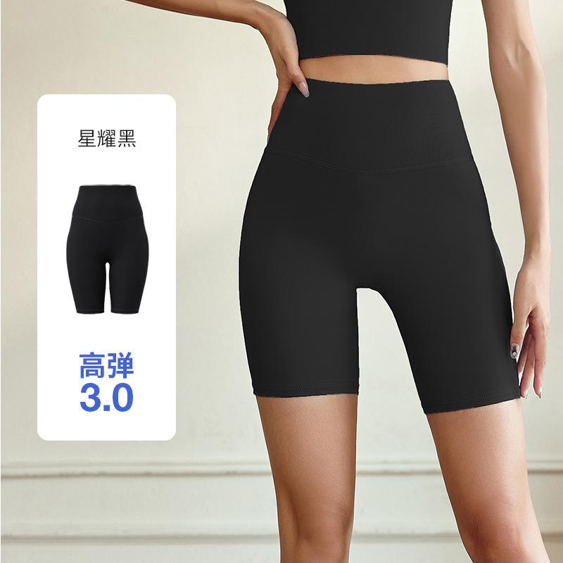 

Sports shorts summer new high waist tight yoga shorts women s anti-crimping running fitness five points S