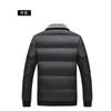 New Winter Men's Removable Hat Cotton Coat Thickened Warm Fashion Casual Solid Color Jacket
