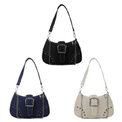 Compact and Functional Canvas Shoulder Bags Underarm Bags for Daily Errands
