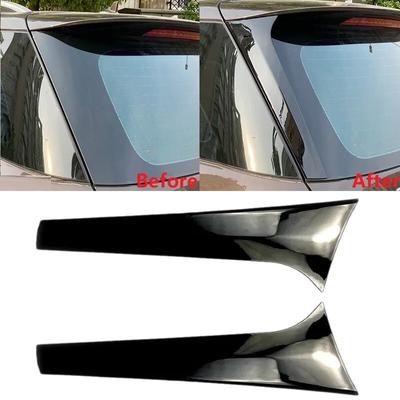 2ks pro Mercedes Benz ML GLE Třída W166 2012-2018 ABS jasně černá Auto Spoiler zadního okna Kryt bočního křídla