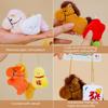 2Pcs Horse Plush Doll Year of The Horse Plush Mascot Cute Pony Backpack Keyring