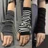Guanti lunghi senza dita in stile gotico per Cosplay, Adatti sia per Uomini che per Donne, Polsini caldi