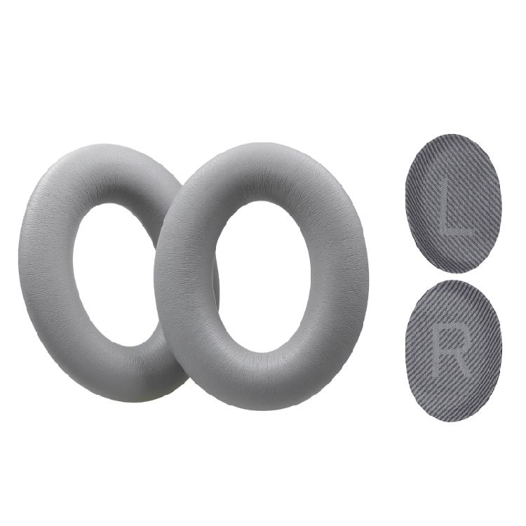 1Pair Ear Pad Headsets Earmuffs for QC35 Headphones Earpads Ear Pad Sponges Cushions Cover серый