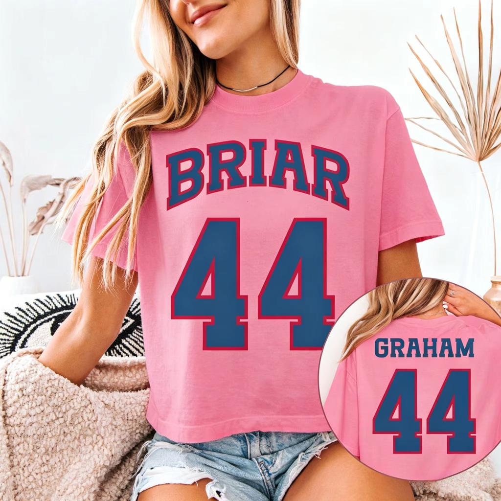 2026 Summer New OffCampus Briar University Garrett Graham 44 Graphic Unisex 100Cotton Shirt Unisex Unisexs Ice Hockey Tshirt