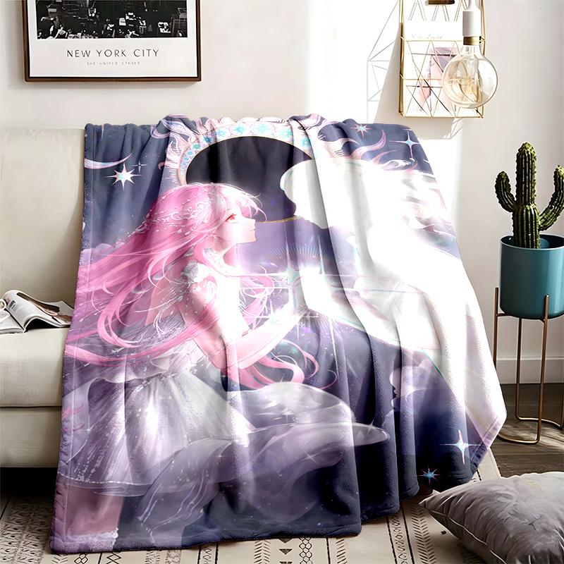 Shining Nikki Theme Blanket Suitable For The Sofa Camping And Travel Made Of Soft Flannel Material An Ideal Gift For Occasions Such As Birthday