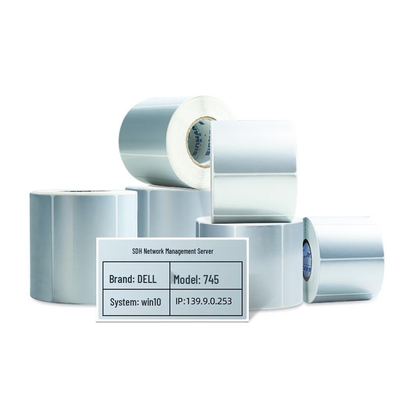 Sinmark Matte Silver PET Waterproof Label Paper
