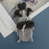 Cute Fruit Series Sausage Mouth Doll Crochet Keychains Custom Knitting Bag For Car Keys Holder Funny Doll Bag For Keys Storage