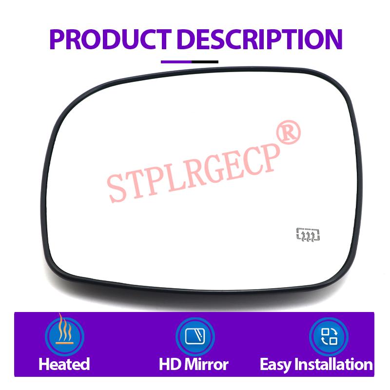 For RAM CV Tradesman 2012-2015 Auto Car Left or Right Heated Clear Rear View Side Mirror Glass Lens Accessories LH RH