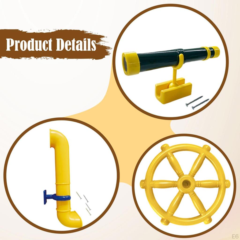 1 Piece Telescope Toy Playground Accessories Kids Pretend Educational Learning Realistic