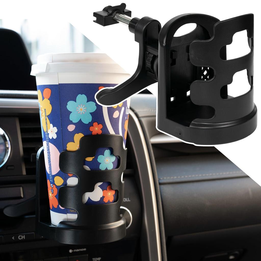 OEMASSIVE Car Drink Air Vent Cup Car Convenient Car Interior ABS Universal Compatible with Both Left and Right Hand Drive Keeps Drinks Warm Holder,
