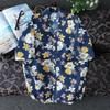Stylish Men Holiday Short Sleeve T-shirt With Vibrant Hawaiian Floral Patterns