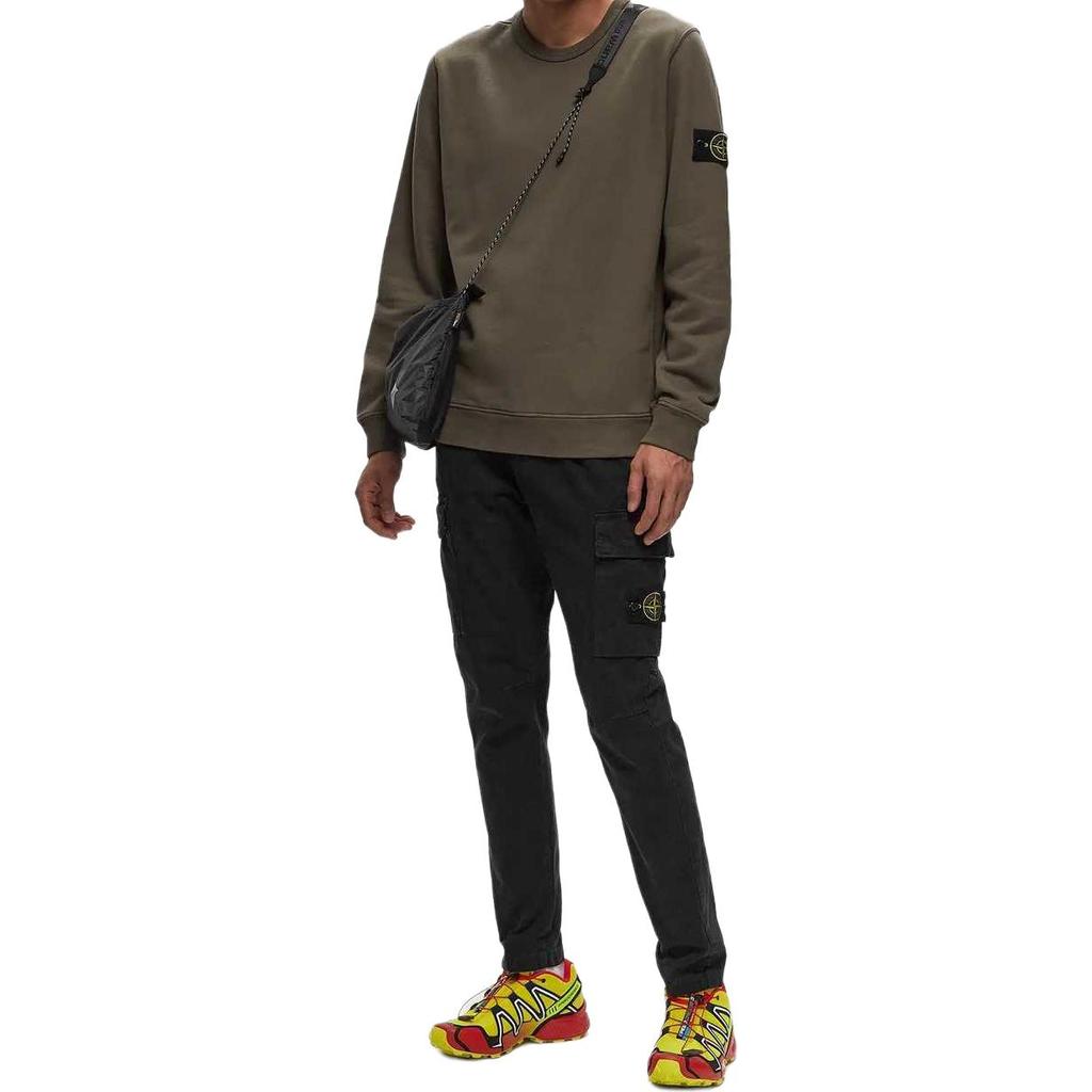 STONE ISLAND Fleece Sweatshirt Walnut Men Tops Brown 811562420-V0075
