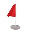 Putting Cup with Flag Putting Training Hole Triangle Flag Practice Accessories for Indoor Outdoor Red Flag Stainless