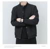 Men's Fashion Versatile Plus Size Baseball Collar Jacket: Spring & Autumn Business Casual Single-Breasted Design