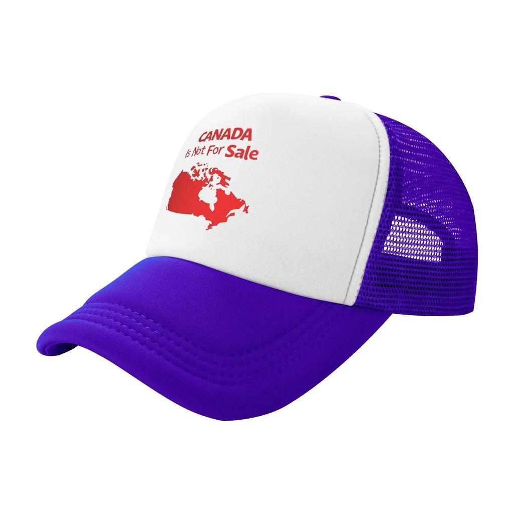 Canada is Not For Sale Mesh Sun Hats Sarcastic Phrase Outdoor Sports Breathable Baseball Caps Unisex Streetwear Print Hat