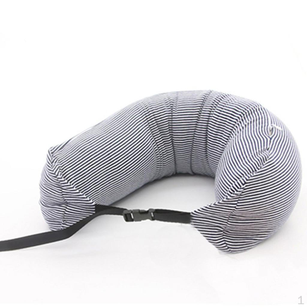 

Foam Particles Travel Pillow Neck Head Cushion Outdoors Car office and Heimreise чорний