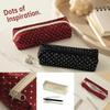 Schul-Federmäppchen mit Polka-Dot-Print zur Aufbewahrung und Organisation