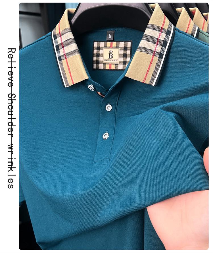 Zomer Polo Shirt met Korte Mouwen voor Heren - Volwassen, Veelzijdige Business Casual Kleding