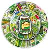 50-Piece Pickles Graffiti Stickers: Cartoon Food Decor for Water Bottles, Phones, Luggage, and Skateboards