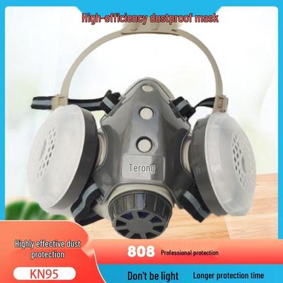 Masque Respirateur Anti-Poussière Particulaire Haute Efficacité KN95 808 pour Usage Industriel et dans les Mines de Charbon