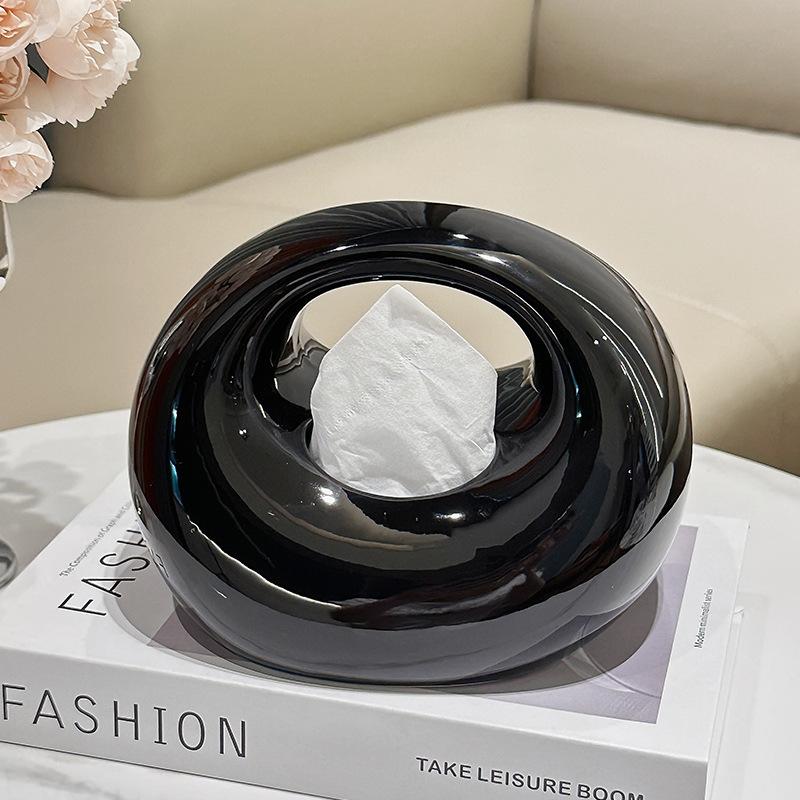 

Living room high-end paper box high-end light luxury ceramic napkin box