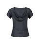 ROCKCAKE Shirring Hoodie Top - Charcoal