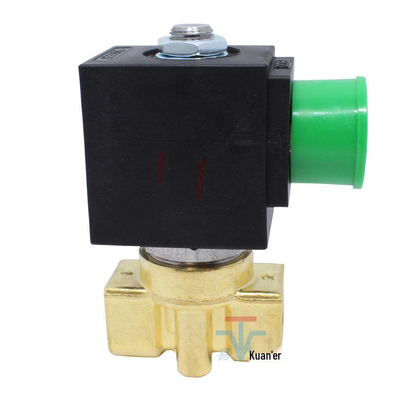 ODE 21A3ZV20D Two-Way Brass Solenoid Valve, 24V/12V, Normally Open, Direct Acting