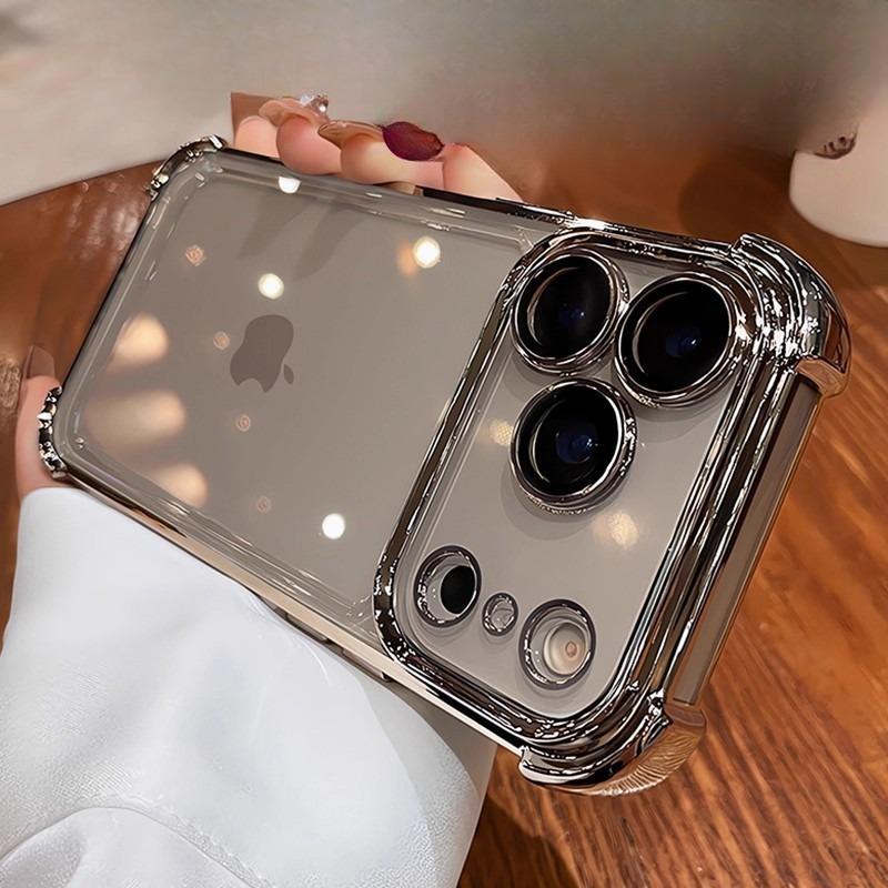 Vier Ecken Space Shell Geeignet für IPhone 17 Acryl Handyhülle Apple 16 ProMax Airbag Fallschutzhülle