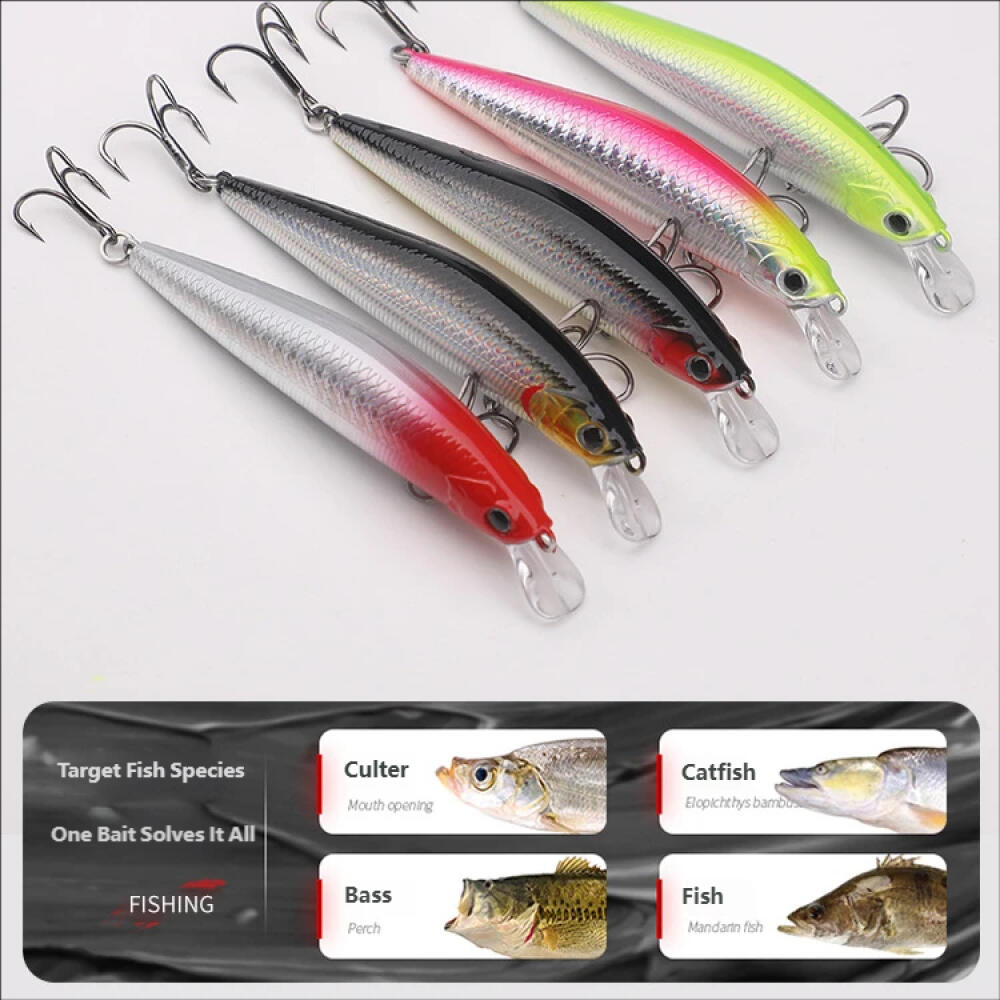Suspending Minnow Fishing Lure 7/10/12G Long Cast Twitching Bait for Pike Perch Zander ASP Hard Plastic Artificial Bait Freshwater