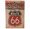 Vintage USA Route  Metal Tin Signs Wall Art Posters  Aluminum Plaque Sign for Garage Cafe Living Room Club Bar Decoration