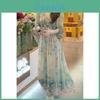 Vestido Estilo Francês com Estampa Floral Feminino Verão Tricô Caimento Solto Conjunto de Duas Peças