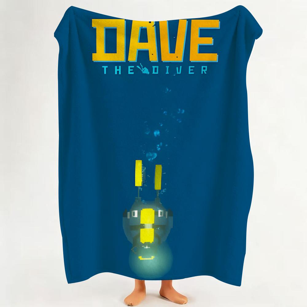 

Game D Dave t the D Diver Throw Flannel Throw Blanket Suitable for Sofa Living Room Bedroom 75cmx90cm