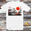Japan Fish Man In Boat with Moon Japanese Dream Fishing Fishy T Shirt B1415