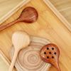 Solid Wood Cooking Utensil for Kitchen Long Handle Scoop Tableware Colander Soup Spoon Stir Spoon